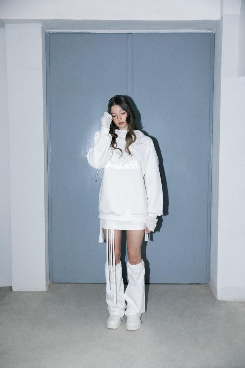 White hoodie