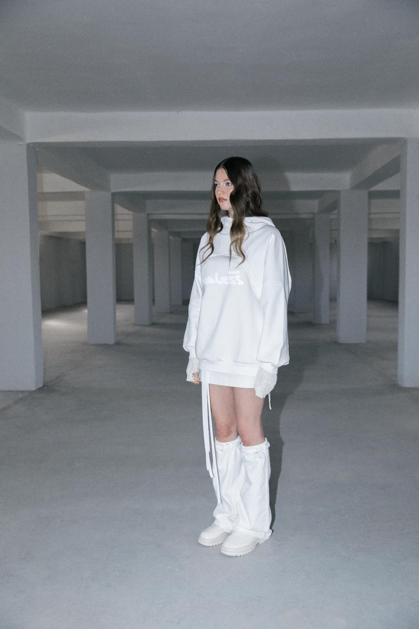 White hoodie
